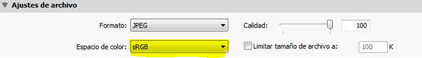 Pruebas en pantalla de Lightroom